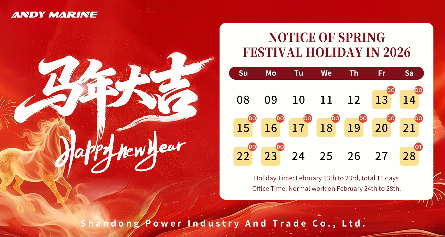 Andy Marine kinų Naujųjų metų atostogų pranešimas