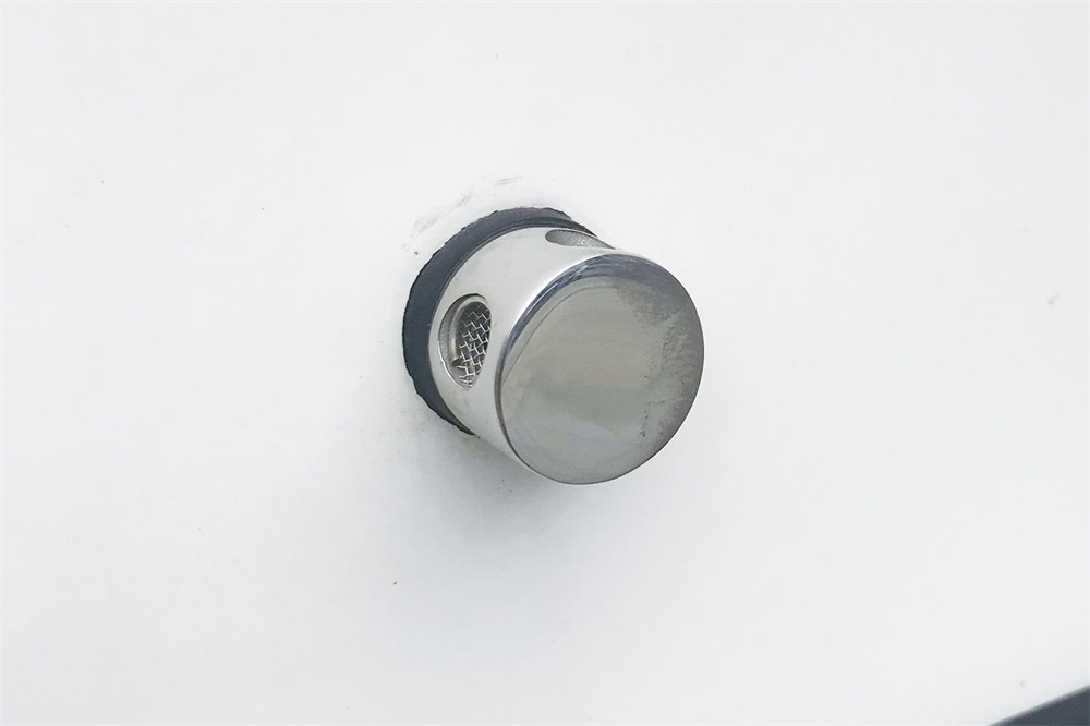 316 nerūdijančio plieno 90 laipsnių bako ventiliacijos anga